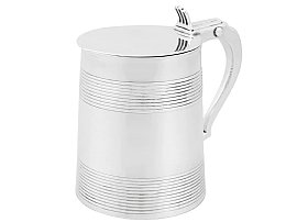 Solid Silver Tankard for Sale