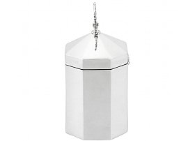 Sterling Silver Tea Caddy Victorian 