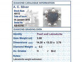 Labradorite Brooch Card