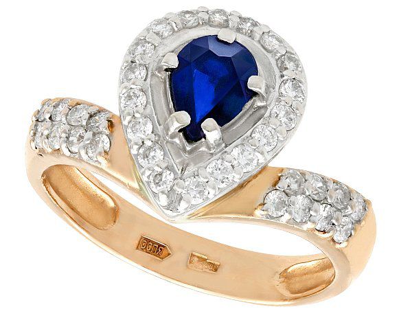 Pear Cut Sapphire Ring