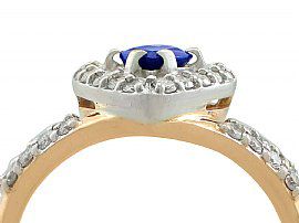 pear cut sapphire ring with diamonds