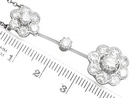 diamond drop pendant size