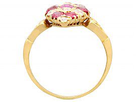 Antique Gold Ruby and Diamond Dress Ring
