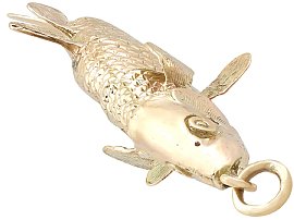 Vintage Gold Fish Charm UK