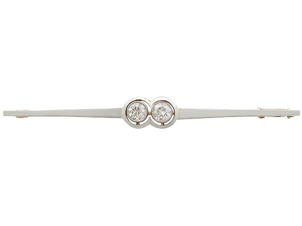 1920s Diamond Brooch | Bar Brooches for Sale | AC Silver