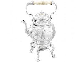 spirit kettle in sterling silver