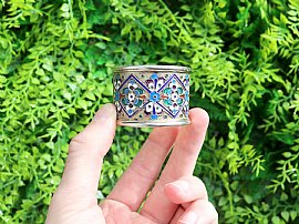 Russian Enamel Napkin Ring