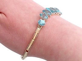 Blue Zircon Bracelet