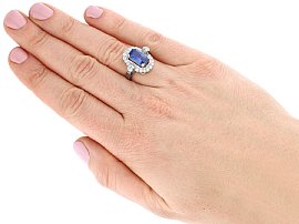 Unheated Sapphire ring