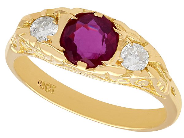 1940s ruby dress ring