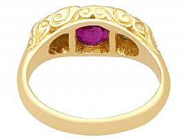 yellow gold ruby ring