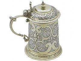 German Silver Tankard - Antique Circa 1610