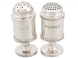 Indian Silver Salt and Pepper Set