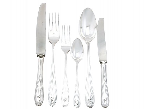 German Silver Canteen of Cutlery for Six Persons - Vintage Circa 1960