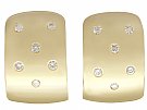 0.30 ct Diamond and 18 ct Yellow Gold Drop Earrings - Vintage Circa 1990