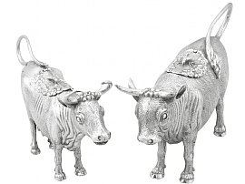 Silver cow creamers