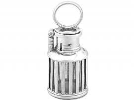 Sterling Silver 'Lantern' Inkwell - Antique Victorian (1887)