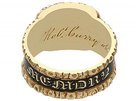 Mourning Ring with Hair 