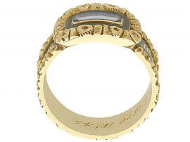 Mourning Ring with Hair 