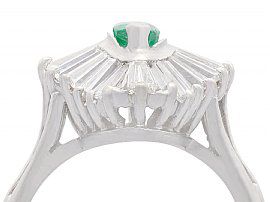 Marquise Emerald and Diamond Cocktail Ring