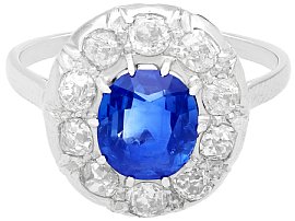 Vintage Unheated Sapphire Ring