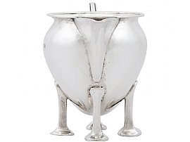 Sterling Silver Cream Jug - Arts and Crafts Style - Antique Edwardian (1905)