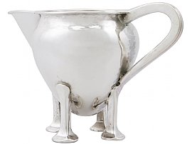 Sterling Silver Cream Jug - Arts and Crafts Style - Antique Edwardian (1905)