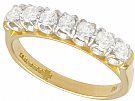 0.56ct Diamond and 18ct Yellow Gold Half Eternity Ring - Contemporary 2000