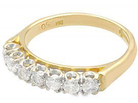 7 Diamond Half Eternity Ring