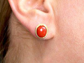 Italian Coral Earrings