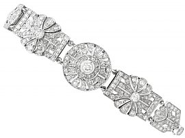 Platinum Diamond Bracelet Art Deco 