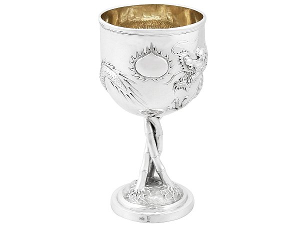 Chinese Silver Goblet 