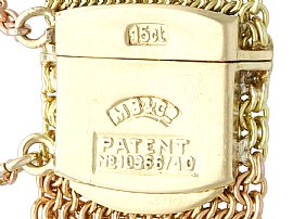 Victorian Mesh Bracelet hallmarks 