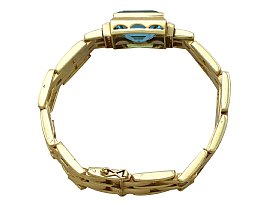 vintage aquamarine bracelet gold