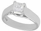 0.62ct Diamond and 18ct White Gold Solitaire Ring - Contemporary 1996