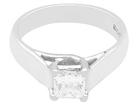 princess cut engagement ring white gold