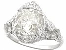 5.39ct Diamond and Platinum Cocktail Ring - Art Deco - Antique Circa 1915