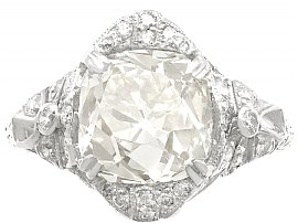 Art Deco Large Diamond Cocktail Ring 