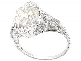 Large Art Deco Diamond Cocktail Ring 