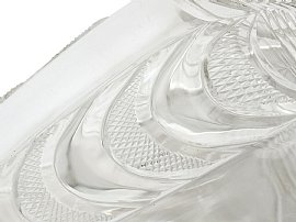 Antique Glass and Silver Jug Details