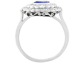 Natural Sapphire and Diamond Ring