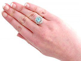 Zircon and Diamond Dress Ring