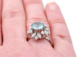 Zircon and Diamond Dress Ring
