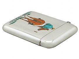 Sterling Silver and Enamel Card Case