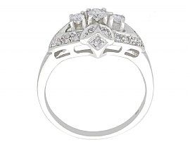 white gold and diamond dress ring