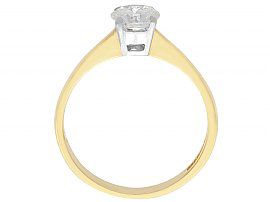 Yellow Gold Diamond Solitaire Contemporary 