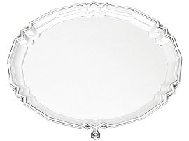 Sterling Silver Salver by Mappin & Webb Ltd - Art Deco - Antique George V (1933); A9827