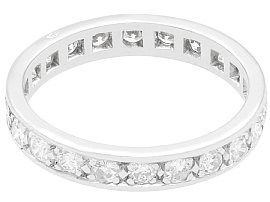 platinum full diamond wedding ring for sale