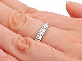platinum full diamond eternity ring for sale