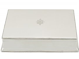 Sterling Silver Cigar Box - Antique George V (1917)